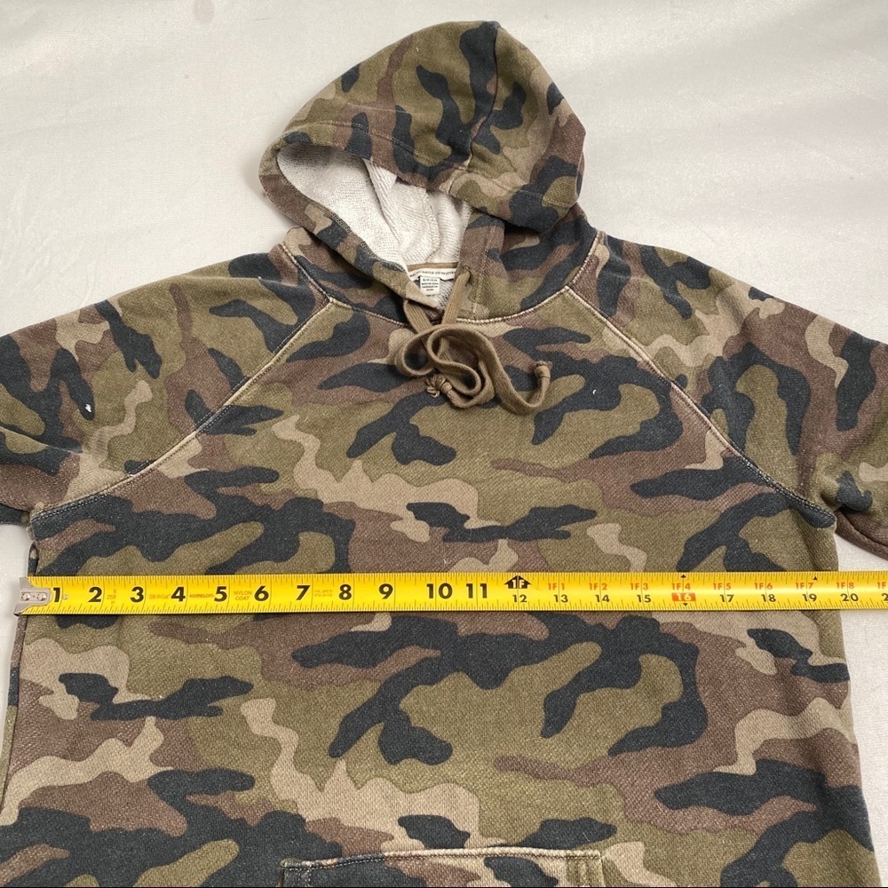 American Eagle green camouflage pullover hoodie S - Picture 4 of 5